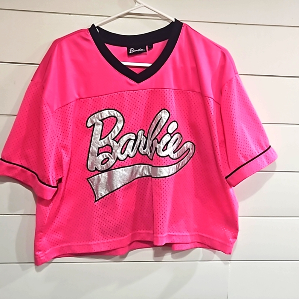 BARBIE JERSEY CROP TOP